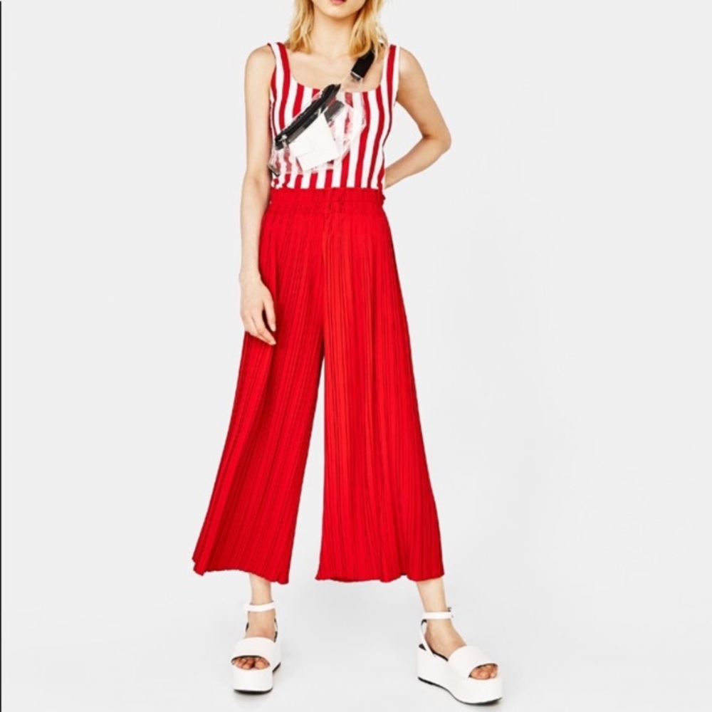 SOLD NWOT Bershka red pants size xs